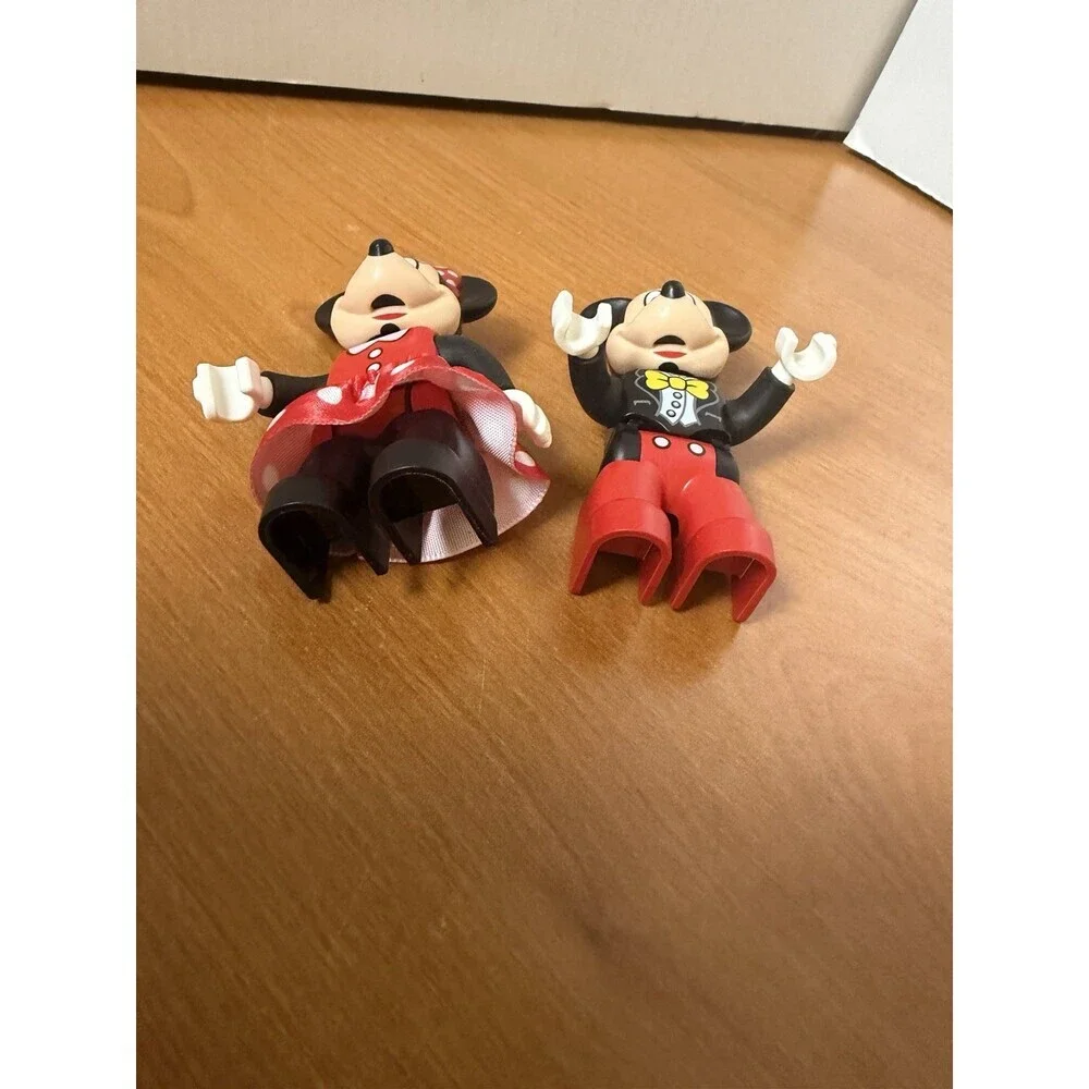 Lego Duplo Figures Disney Mickey and Minnie Lot Set of 2 - Red Polka Dot Skirt